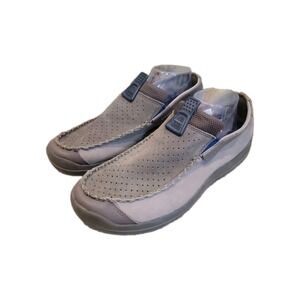 Crocs Linden Loafers Casual Comfort Slip On Shoes Brown Suede Leather Mens 11.5‎